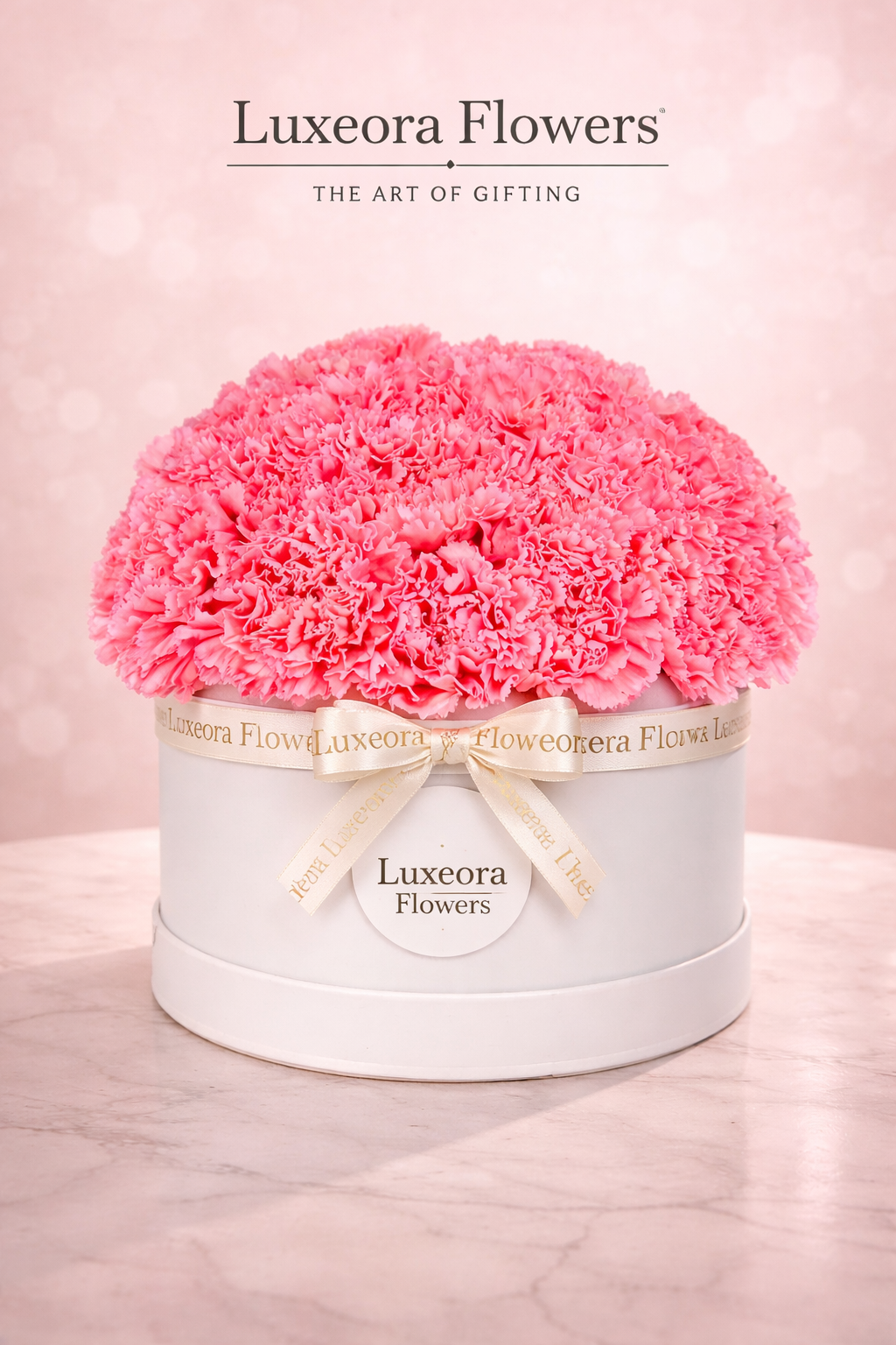 35 Pink Carnations in a Box