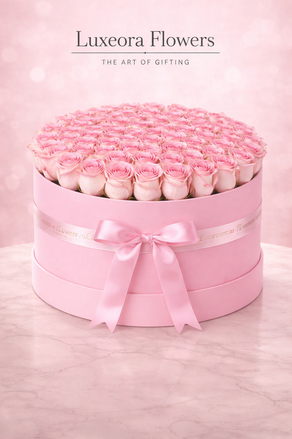 80-101 Light Pink Rose Box