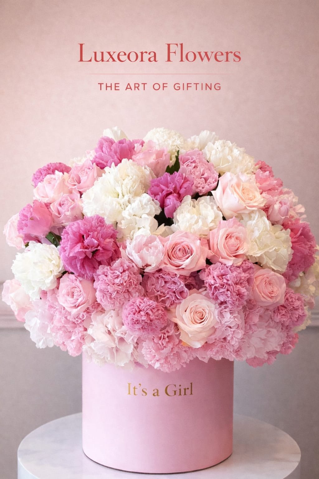 Heavenly pinks hatbox