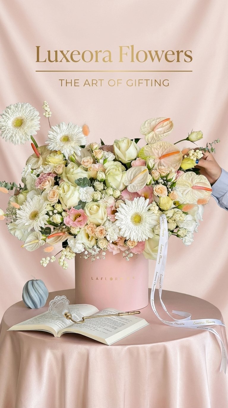 Ivory Grace Flowers Box