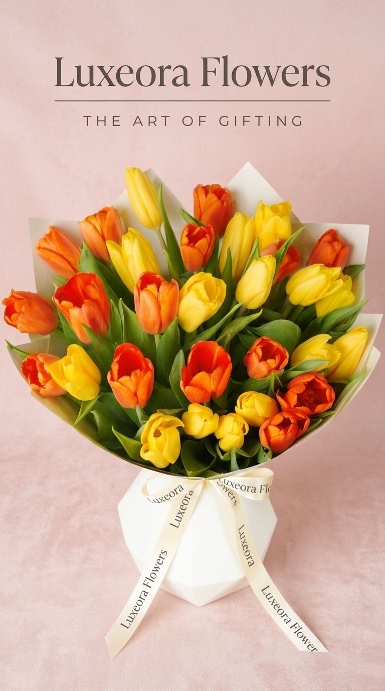Luxury Golden Tulips
